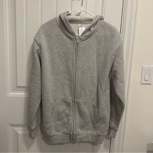 Gray Daniskin Zip-up Jacket